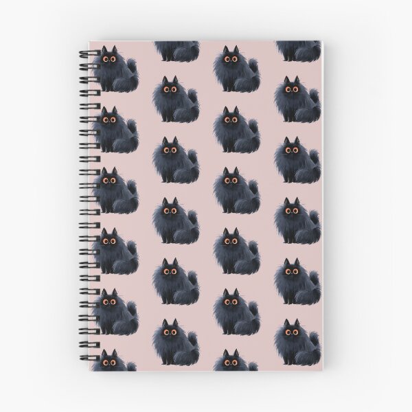 Item preview, Fluffy Black Cat – Cute Spooky Kitty designed and sold by KAM-KAM-STORE.