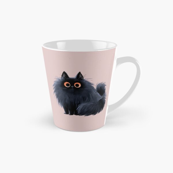 Item preview, Fluffy Black Cat – Cute Spooky Kitty designed and sold by KAM-KAM-STORE.