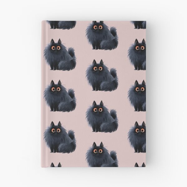 Item preview, Fluffy Black Cat – Cute Spooky Kitty designed and sold by KAM-KAM-STORE.