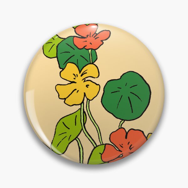 Item preview, Nasturtium Pop Art – Bold Colour Botanical Flower Illustration designed and sold by Petal Head .