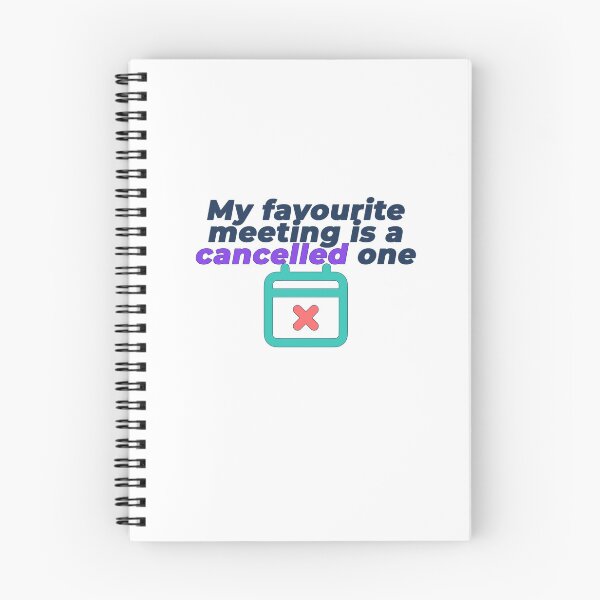 Item preview, Copy of My Favourite Meeting Is A Cancelled One | Funny Workplace Humour T-Shirt designed and sold by NeuroShirts.