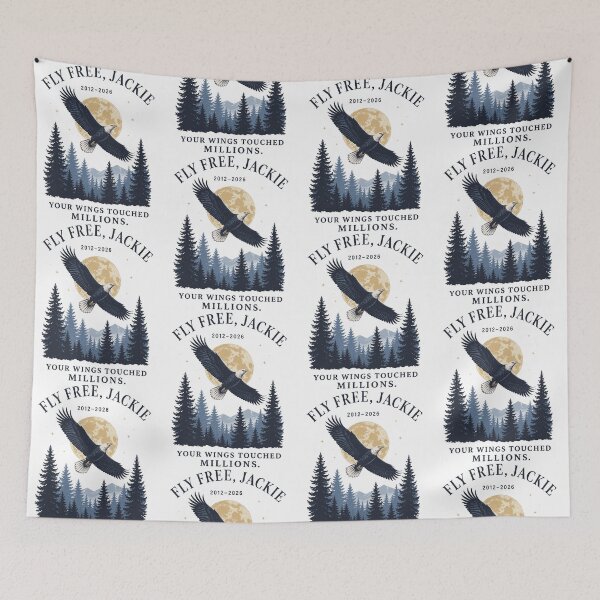 Item preview, Fly Free Jackie 2012-2026 Eagle Memorial Tribute designed and sold by camronrufuh.