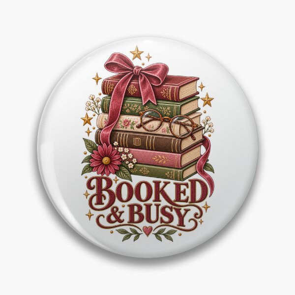Item preview, Booked and Busy Book Lover designed and sold by Doodle Souq.