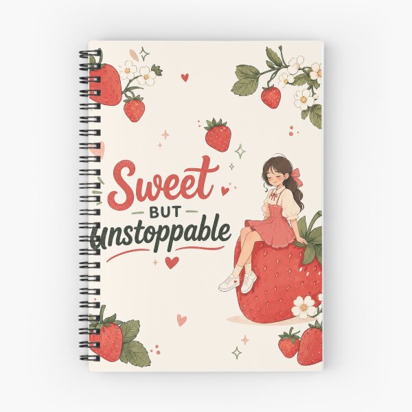 Item preview, Sweet But Unstoppable – Cute Strawberry Girl Aesthetic designed and sold by itxelaraStudio.