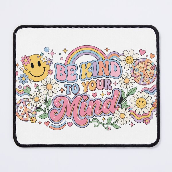 Item preview, Be Kind to Your Mind | Cute Positive Vibes designed and sold by AmberlightArt.
