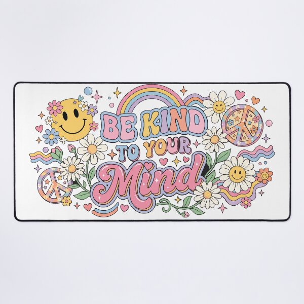 Item preview, Be Kind to Your Mind | Cute Positive Vibes designed and sold by AmberlightArt.