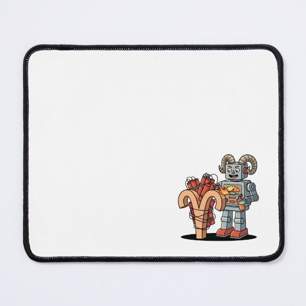 Item preview, Aries Robot Ram Horns Lighting Dynamite Explosive Zodiac Art designed and sold by Rare By Hero.