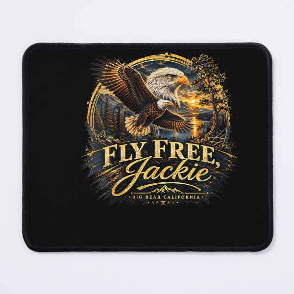 Item preview, Fly Free Jackie Big Bear Bald Eagle Memorial Tribute designed and sold by stershopepie.