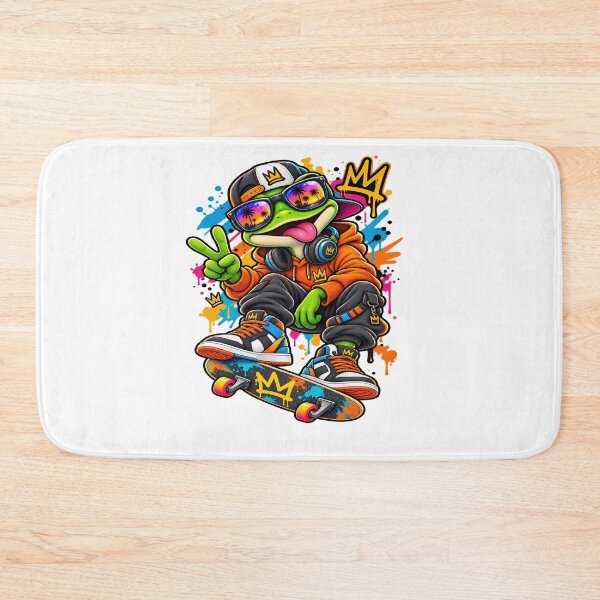 Item preview, Skater Frog Graffiti Streetwear Character designed and sold by JMDG Studio.