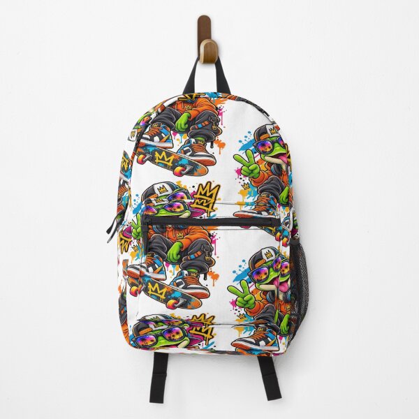 Item preview, Skater Frog Graffiti Streetwear Character designed and sold by JMDG Studio.