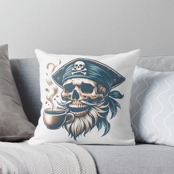 Item preview, Pirate Skull Coffee Lover ⭐⭐⭐⭐⭐ designed and sold by adal-heidis.