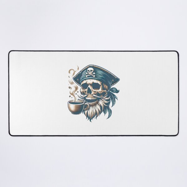 Item preview, Pirate Skull Coffee Lover ⭐⭐⭐⭐⭐ designed and sold by adal-heidis.