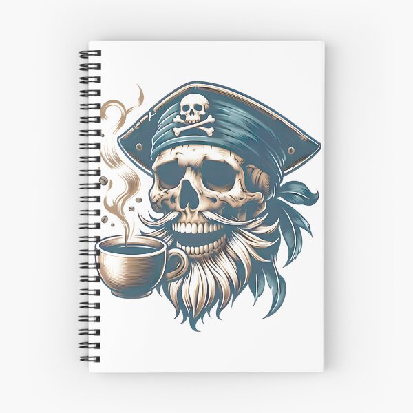 Item preview, Pirate Skull Coffee Lover ⭐⭐⭐⭐⭐ designed and sold by adal-heidis.