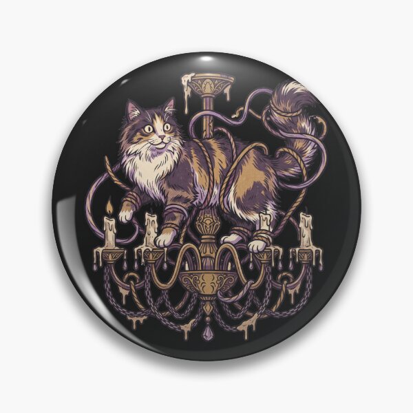 Item preview, Tuxedo Cat Gothic Chandelier Candle Wax Halloween designed and sold by MewSpooky.