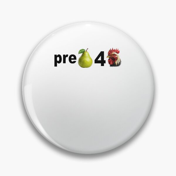 Item preview, Pre Pear 4 Chicken Funny Rebus Wordplay Meme designed and sold by camronrufuh.
