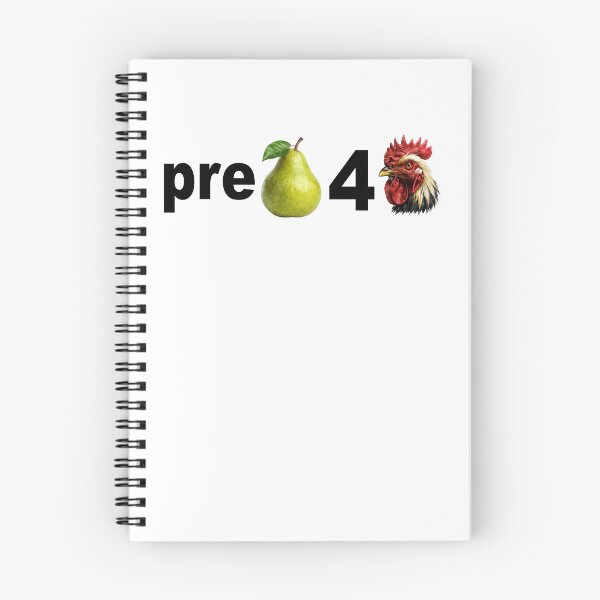 Item preview, Pre Pear 4 Chicken Funny Rebus Wordplay Meme designed and sold by camronrufuh.