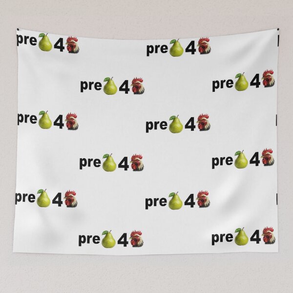 Item preview, Pre Pear 4 Chicken Funny Rebus Wordplay Meme designed and sold by camronrufuh.