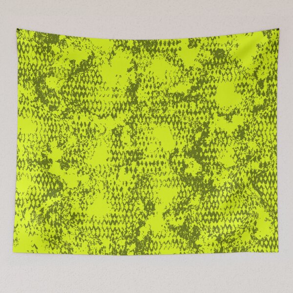 Item preview, Modern Distressed Python Print Pattern | Bright Chartreuse designed and sold by Frohyou.