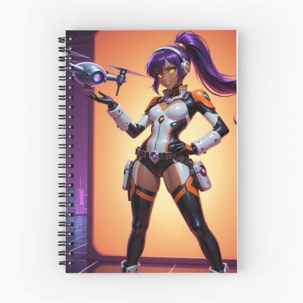 Item preview, Cyberpunk Drone Girl Futuristic Anime Tech Pilot designed and sold by Killington.