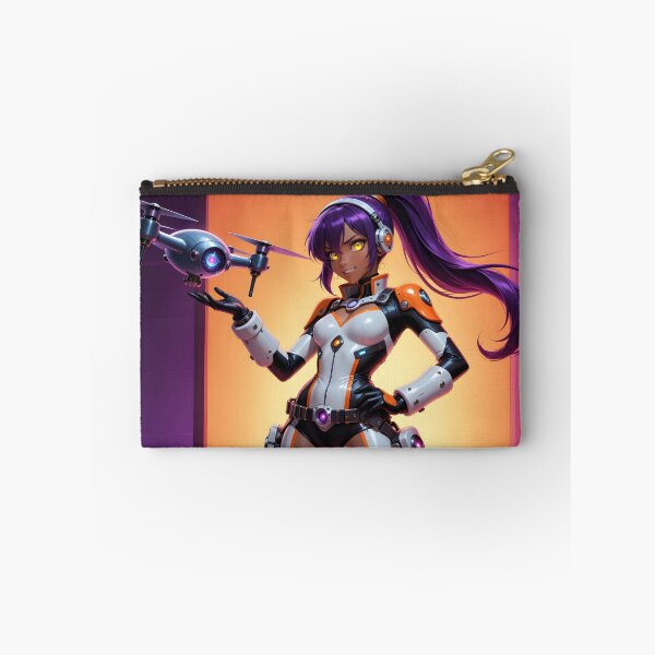 Item preview, Cyberpunk Drone Girl Futuristic Anime Tech Pilot designed and sold by Killington.