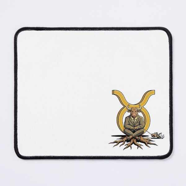 Item preview, Stubborn Taurus Bull in Suit Rooted Grounded Tow Truck Zodiac Art designed and sold by Rare By Hero.