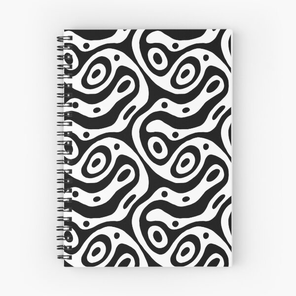 Item preview, Black & White Liquid Swirls & Waves Seamless Pattern (Modern Groovy Abstract Art) designed and sold by NataliRubchik.