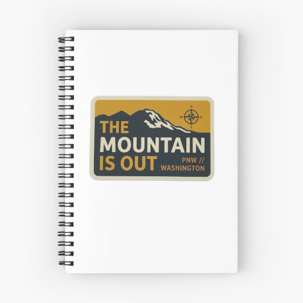 Item preview, The Mountain Is Out Vintage PNW Washington State Mount Rainier designed and sold by LittleArij.