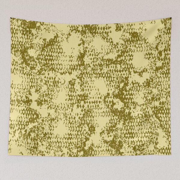 Item preview, Modern Distressed Python Print Pattern | Light Yellow designed and sold by Frohyou.