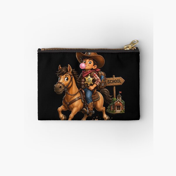 Item preview, First Day of My Last Year in Elementary,New Sheriff In Town Last Year Of Elementary Cowboy Riding Horse designed and sold by Crystal-Tree.