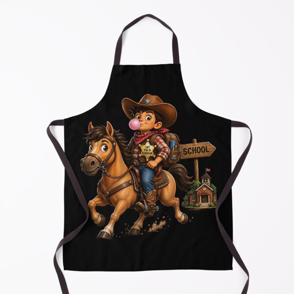 Item preview, First Day of My Last Year in Elementary,New Sheriff In Town Last Year Of Elementary Cowboy Riding Horse designed and sold by Crystal-Tree.
