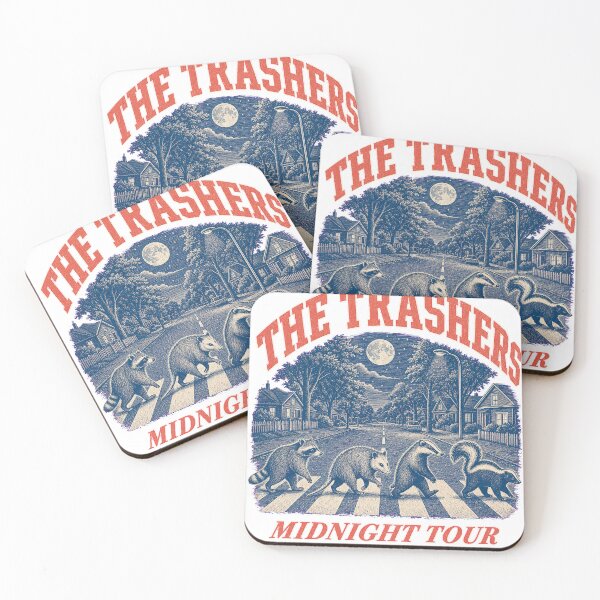 Item preview, The Trashers Midnight Tour Vintage Raccoon Crosswalk Tee designed and sold by KIDEnia.