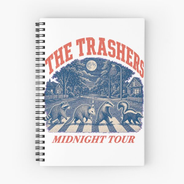 Item preview, The Trashers Midnight Tour Vintage Raccoon Crosswalk Tee designed and sold by KIDEnia.