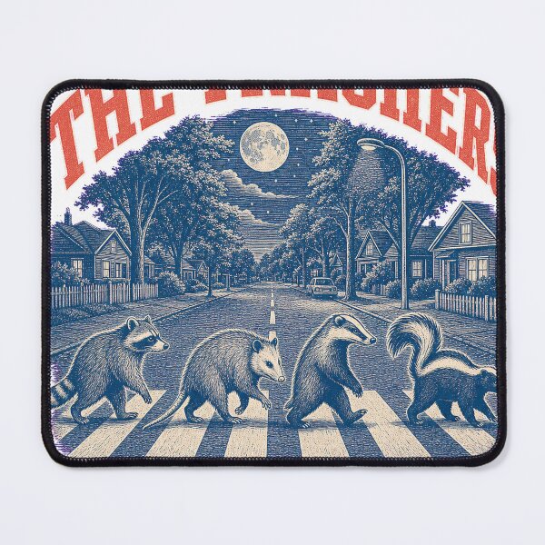 Item preview, The Trashers Midnight Tour Vintage Raccoon Crosswalk Tee designed and sold by KIDEnia.