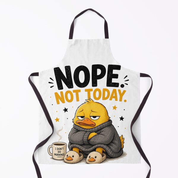 Item preview, Nope. Not Today. – Funny Cute Duck Cartoon Design designed and sold by Kiinaaa.