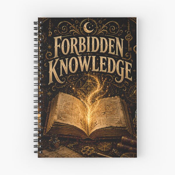 Item preview, Forbidden Knowledge Dark Academia Magical Book Design designed and sold by CreativeLook25.