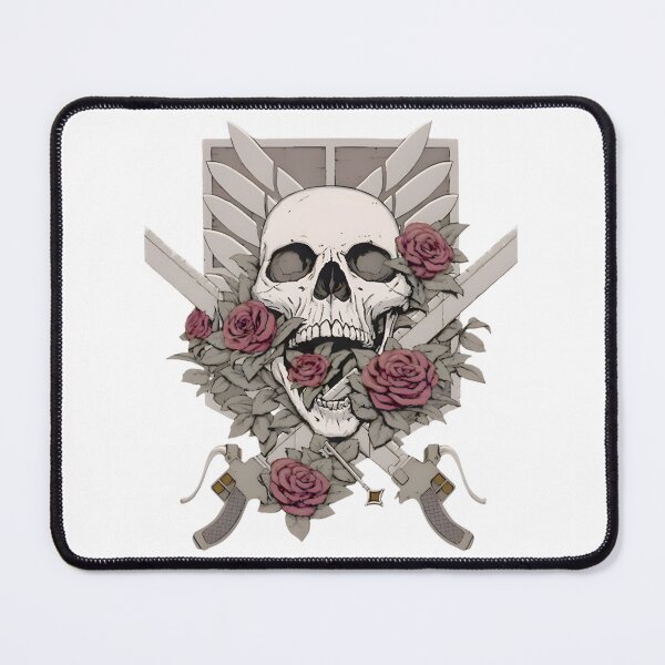 Item preview, Skull & Roses Military Emblem ⭐⭐⭐⭐⭐ designed and sold by adal-heidis.
