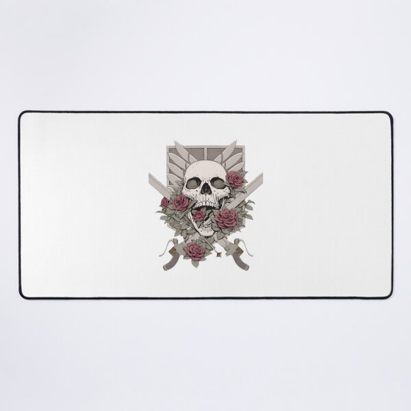 Item preview, Skull & Roses Military Emblem ⭐⭐⭐⭐⭐ designed and sold by adal-heidis.