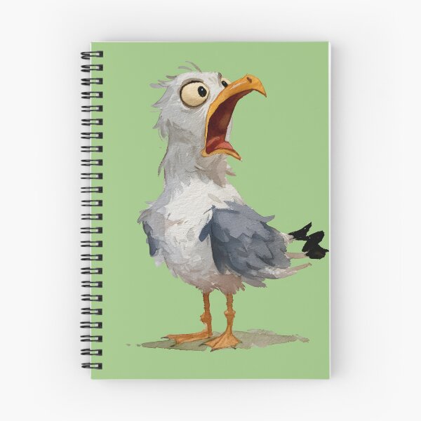 Item preview, Screaming Seagull – Funny Chaotic Bird designed and sold by KAM-KAM-STORE.