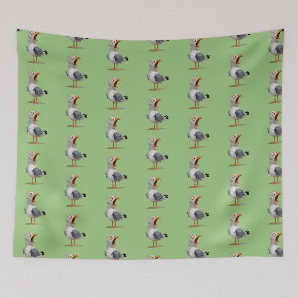 Item preview, Screaming Seagull – Funny Chaotic Bird designed and sold by KAM-KAM-STORE.
