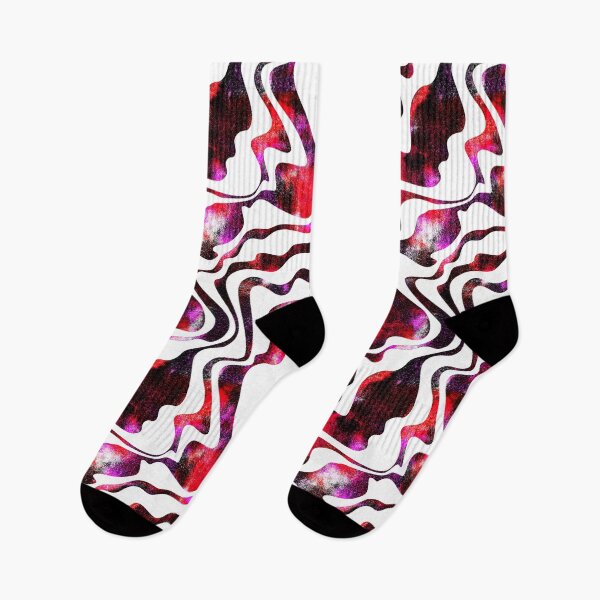 Item preview, Cosmic Red & Magenta Liquid Swirls Seamless Pattern (Glitter Galaxy Marble) designed and sold by NataliRubchik.