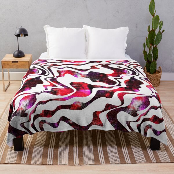 Item preview, Cosmic Red & Magenta Liquid Swirls Seamless Pattern (Glitter Galaxy Marble) designed and sold by NataliRubchik.