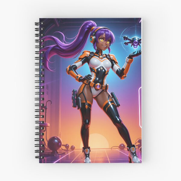 Item preview, Cyberpunk Drone Pilot Anime Girl Neon Futuristic Tech Heroine designed and sold by Killington.