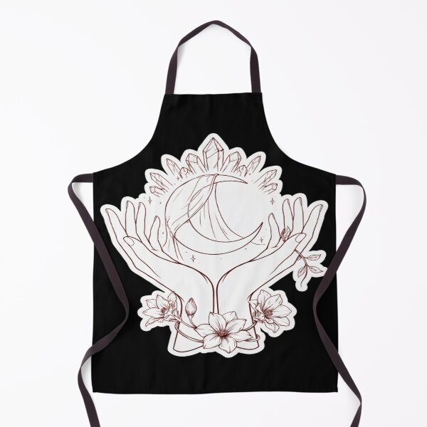 Item preview, "Moon Hands Crystals – Mystical Celestial Floral Design designed and sold by Midnight Veil Designs.