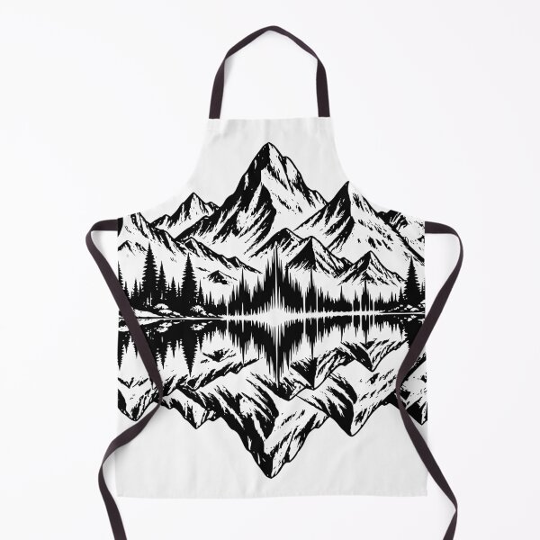 Item preview, Mountain Sound Wave – Alpine Reflection designed and sold by Pommes im Bett.