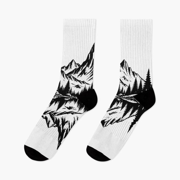Item preview, Mountain Sound Wave – Alpine Reflection designed and sold by Pommes im Bett.