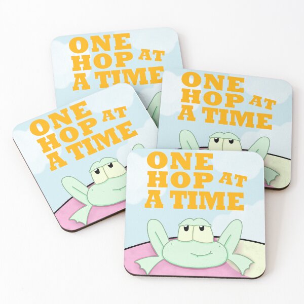 Item preview, One Hop at a Time - Motivational Frog on a Mushroom designed and sold by CorruptFarmr.