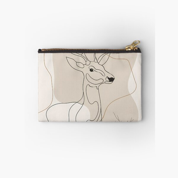 Item preview, Minimalist deer – Boho Line Art in beige designed and sold by Artdavesalzburg.