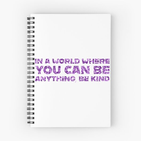 Item preview, "In A World Where You Can Be Anything, Be Kind" Inspirational Quote Purple Triangular Mosaic Design designed and sold by DymondDesigns.