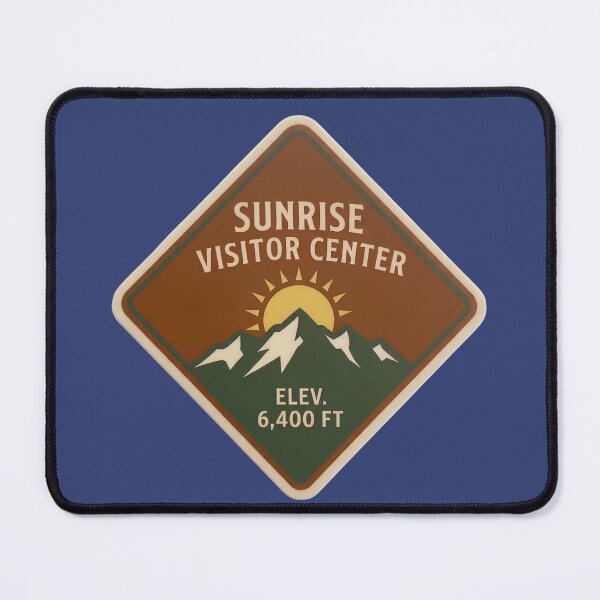 Item preview, Sunrise Visitor Center Mt Rainier National Park Vintage Emblem designed and sold by LittleArij.