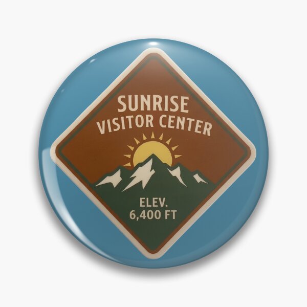 Item preview, Sunrise Visitor Center Mt Rainier National Park Vintage Emblem designed and sold by LittleArij.
